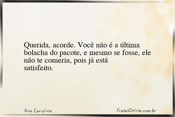 Frase de Ana Carolina