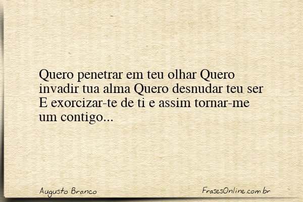 Frase de Augusto Branco