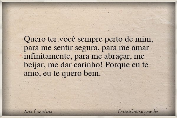 Frase de Ana Carolina