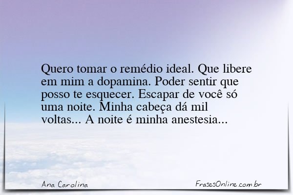 Frase de Ana Carolina