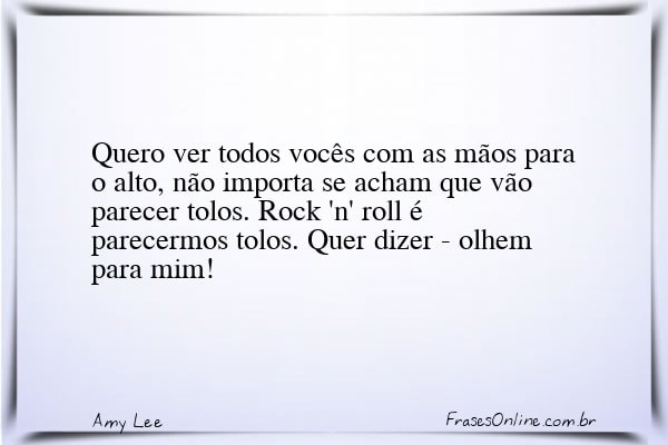 Frase de Amy Lee