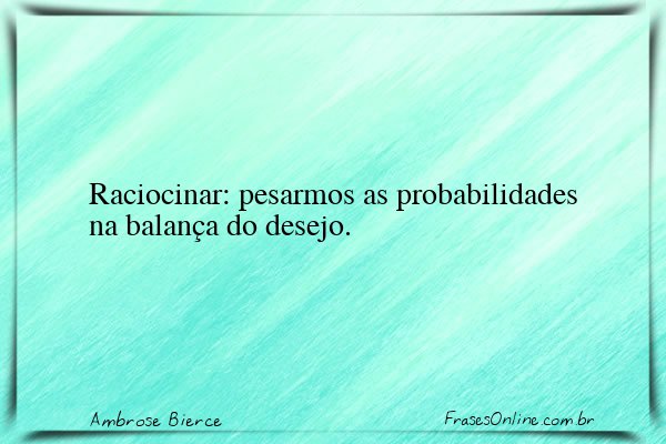 Frase de Ambrose Bierce
