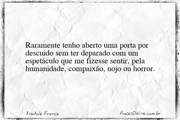 Frase de Anatole France