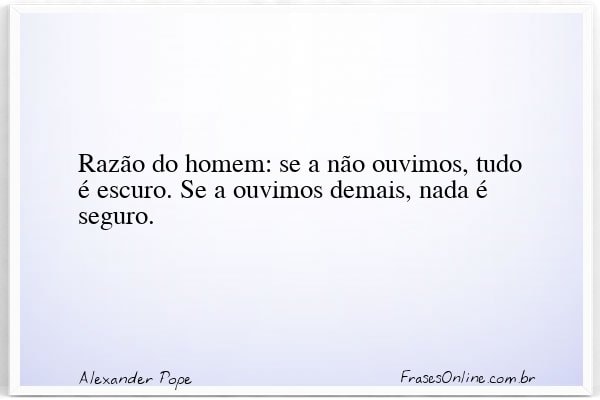 Frase de Alexander Pope