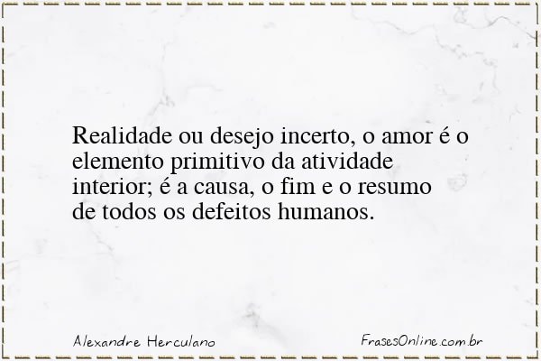 Frase de Alexandre Herculano