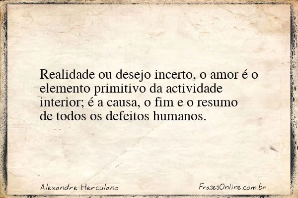 Frase de Alexandre Herculano