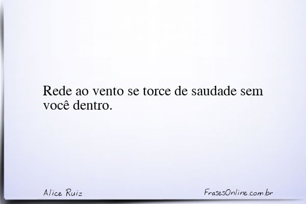 Frase de Alice Ruiz