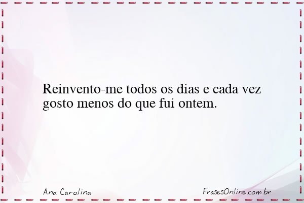 Frase de Ana Carolina