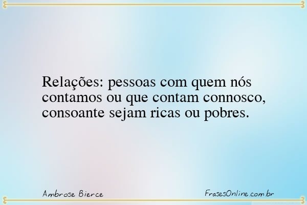Frase de Ambrose Bierce