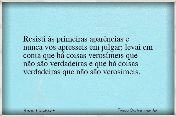 Frase de Anne Lambert