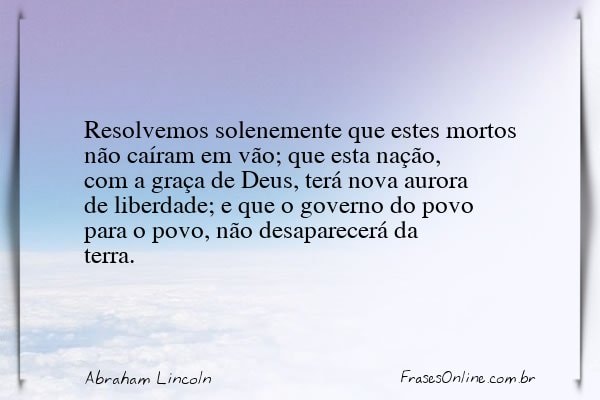 Frase de Abraham Lincoln
