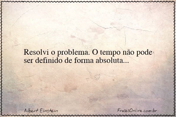 Frase de Albert Einstein