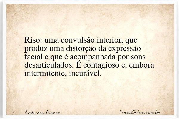 Frase de Ambrose Bierce