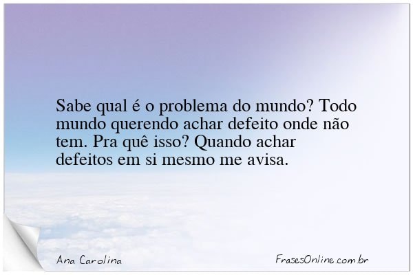 Frase de Ana Carolina