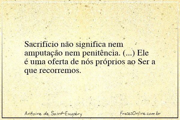 Frase de Antoine de Saint-Exupéry