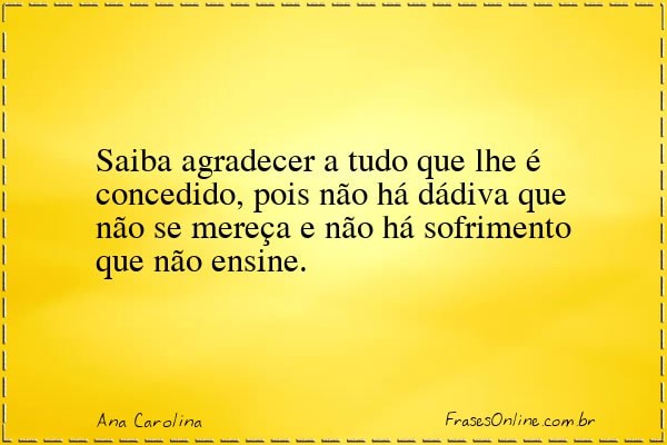 Frase de Ana Carolina