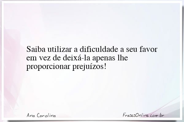 Frase de Ana Carolina