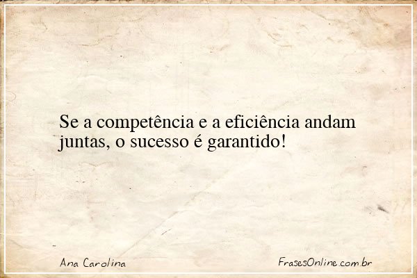 Frase de Ana Carolina