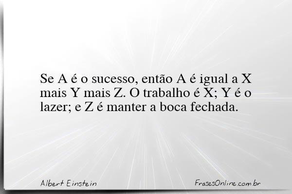 Frase de Albert Einstein