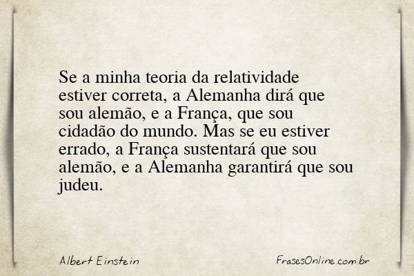 Frase de Albert Einstein
