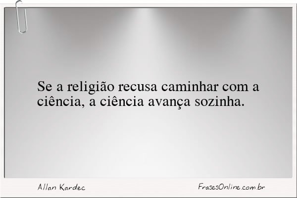 Frase de Allan Kardec