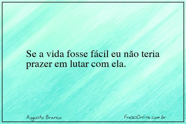 Frase de Augusto Branco