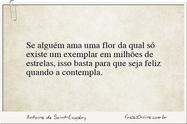 Frase de Antoine de Saint-Exupéry