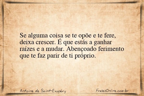 Frase de Antoine de Saint-Exupéry