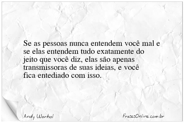 Frase de Andy Warhol