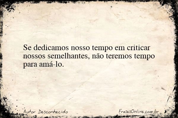 Frase de Autor Desconhecido