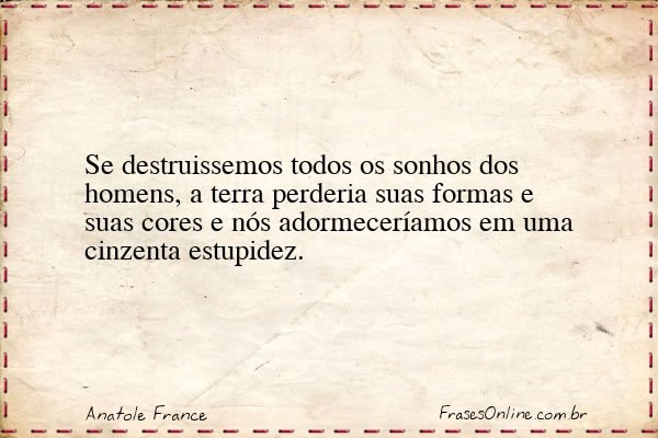 Frase de Anatole France