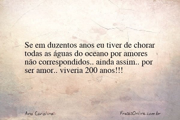 Frase de Ana Carolina