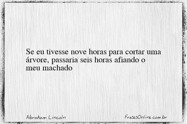 Frase de Abraham Lincoln