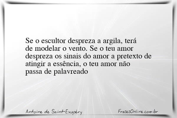 Frase de Antoine de Saint-Exupéry