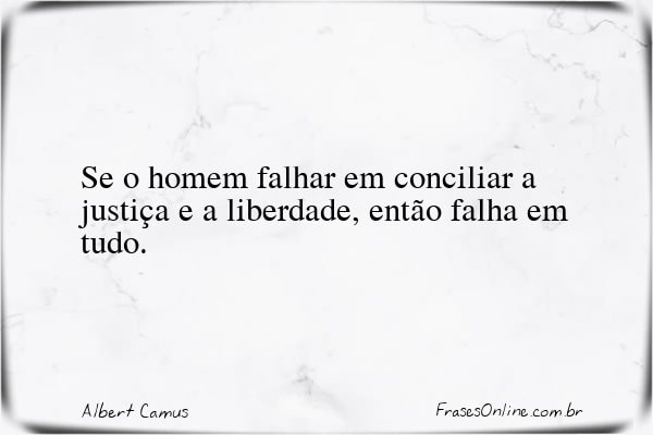 Frase de Albert Camus