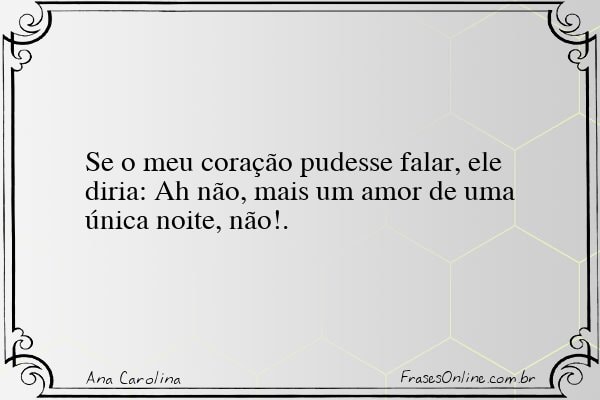 Frase de Ana Carolina