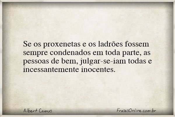 Frase de Albert Camus