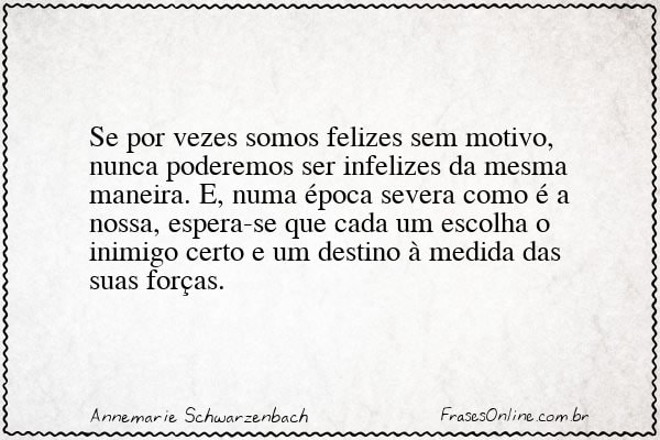 Frase de Annemarie Schwarzenbach