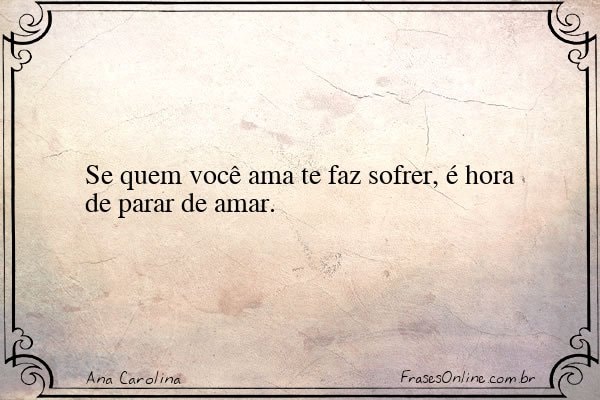 Frase de Ana Carolina