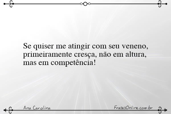 Frase de Ana Carolina