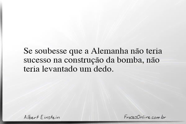 Frase de Albert Einstein