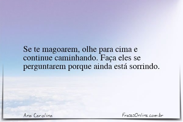 Frase de Ana Carolina