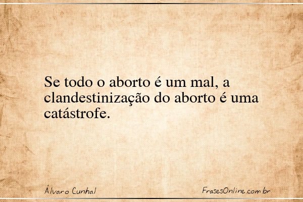 Frase de Álvaro Cunhal