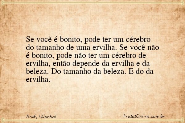 Frase de Andy Warhol