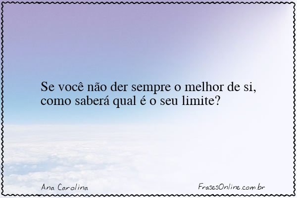 Frase de Ana Carolina