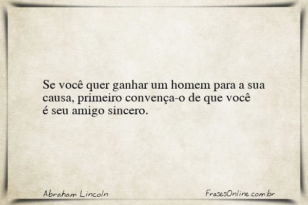 Frase de Abraham Lincoln