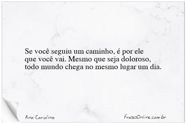 Frase de Ana Carolina