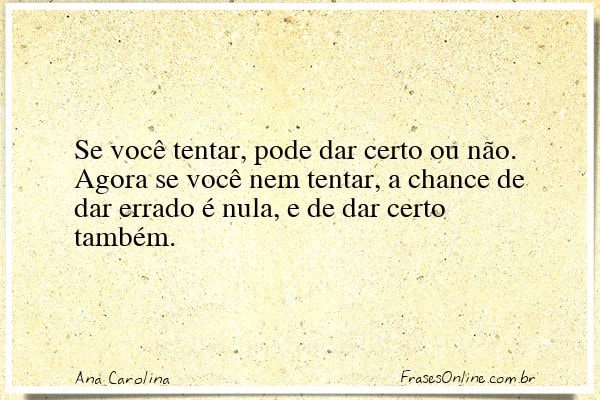 Frase de Ana Carolina