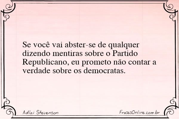 Frase de Adlai Stevenson
