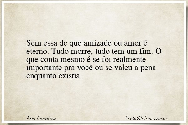 Frase de Ana Carolina